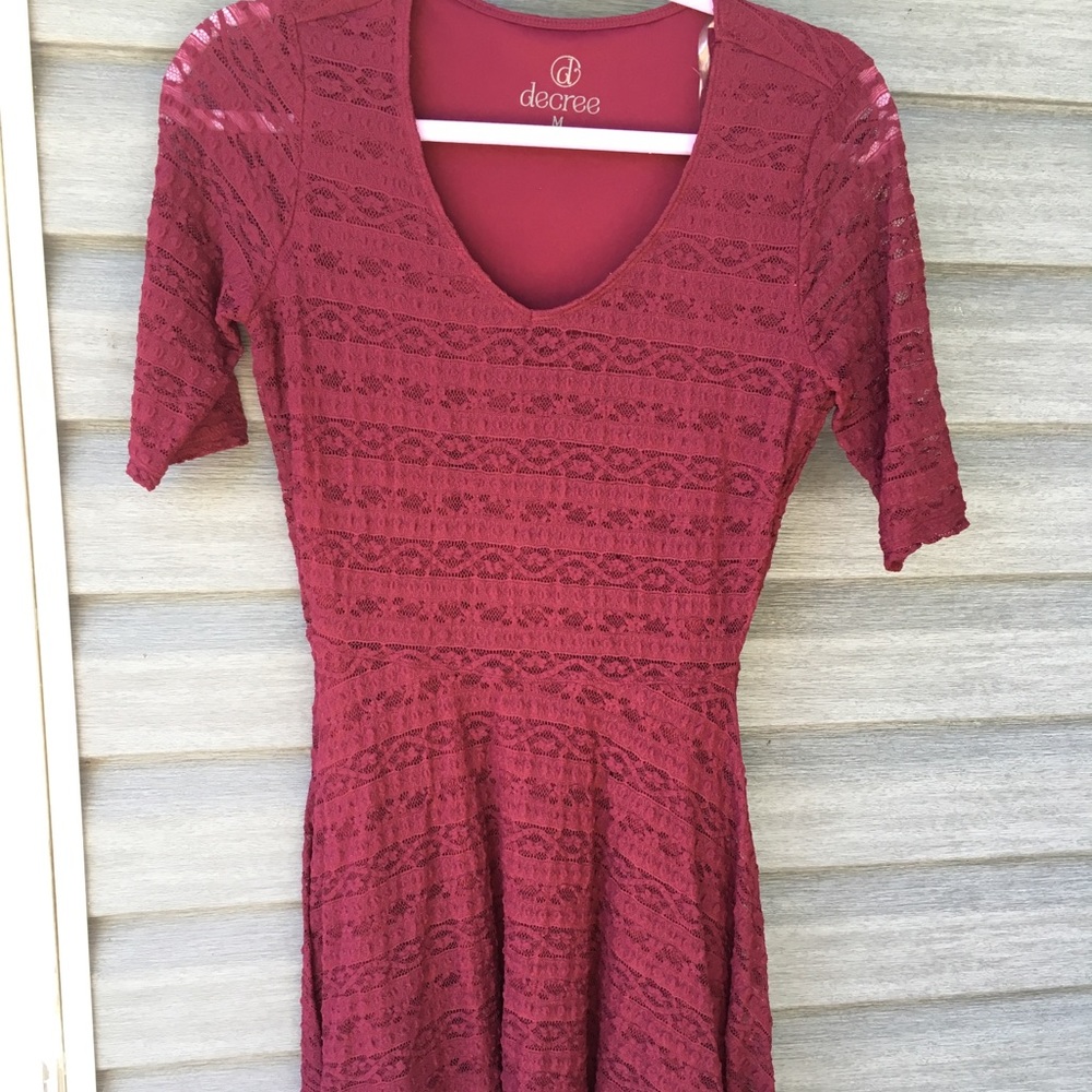 Kohl’s maroon mini dress